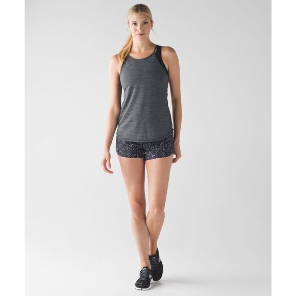 Lululemon Fast as Light Singlet Heathered Black Women’s 6 Running Tank Top - Picture 3 of 8